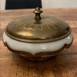 Farber Bros Vintage Brass Powder Jaw Antique Vanity French Style